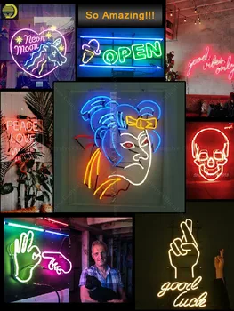 Jelena Neon Znak Ročno neon luči okras Okrasite Hotelsko Poslovanje Doma Neonskih Luči Rekreacija Soba Neonske Znaki Za Bar Jadranje