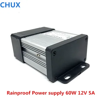 LED Zunanji napajalnik 60 W 12VDC 5A CE ac dc konstantno napetostjo Rainproof Stikalni napajalnik
