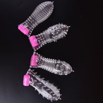 Razširitve Kondom, Penis Rokavi Moški Širitev Moških Delay Spray Klitoris Massager Petelin Obroč Z Vibriranjem Kritje Za Odrasle Sex Igrače
