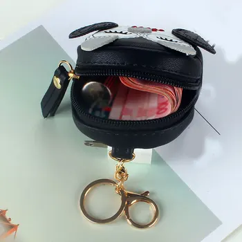 Risanka kovanec torbici srčkan sova dekleta usnje mini vrečke torbici modno oblikovanje ženske Torbice visoke kakovosti Keychain Keychain obesek
