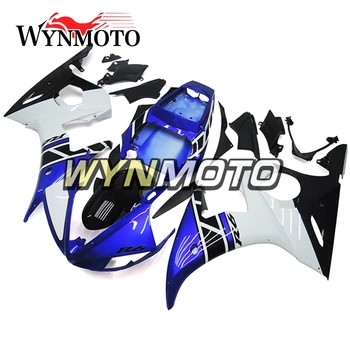 Skupaj Fairings Komplet Za Yamaha R6 2005 05 Leto Vbrizgavanje ABS Plastike Karoserija motorno kolo Črna Modra Bela Goli Okvirji Nova