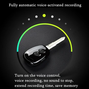 Snemalnik zvoka mini aktivira snemanje dictaphone zvočno digitalno strokovno mikro ključek usb skrivnost
