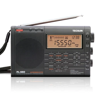 TECSUN PL-660 Radio PLL SSB VHF AIR Band Radijski Sprejemnik FM/MW/SW/LW Radio Multiband Dvojno Pretvorbo TECSUN PL660