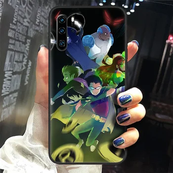 Teen Titans Pojdi Telefon Primeru Zajema Trup Za Huawei P8 P9 P10 P20 P30 P40 Lite Pro Plus smart Z 2019 black odbijača 3D coque slikarstvo