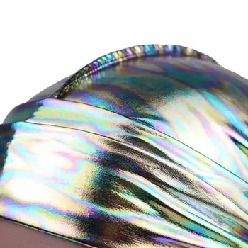 Unisex Svilnato Durags Hologram Bleščice Prikrivanje Glavo Obloge Bonnet Pirat Skp Premium Kakovosti