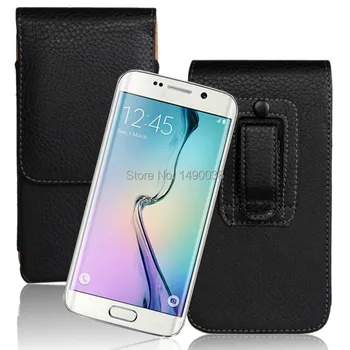 Visoka Kakovost PU Usnje Mobilni Telefon Primeru Pasom Torbica Ohišje Za Samsung Galaxy S6 Rob G9250 Brezplačno
