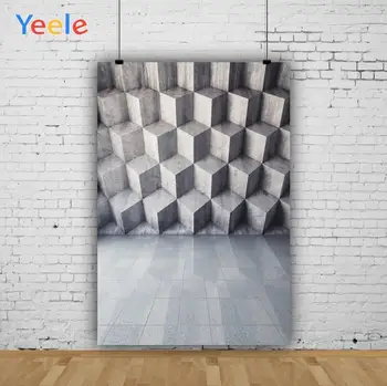 Yeele 3D Kamniti Zid Cementa Tla Predalčni Portrait Fotograranje Okolij Meri Fotografske Kulise za Foto Studio