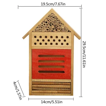 Čebelarstvo Insektov Čebel Hiša Les Bug Soba Hotel Zavetje Vrt Dekoracijo Gnezda Polje Čebel Hiša Čebelar Hranjenje Hiša BeeBox