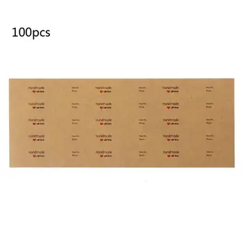 100 kozarcev Ročno izdelan Papir Ogrlica, Prstan 14K S925 Nalepke Nakit Cena Zaslon Kartico