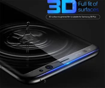 10pcs/veliko 3D Ukrivljen Polno Kritje Kaljeno Steklo Za Samsung Galaxy S9 S9plus S8 S8 Plus S7 S7 rob Opomba 8 Brezplačna Dostava