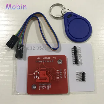 10pcs/veliko PN532 RFID, NFC Brezžični Modul V3 Uporabnik Kompleti Bralec Pisatelj Način IC S50 Kartico PCB Attenna I2C IIC SPI HSU Brezplačna dostava