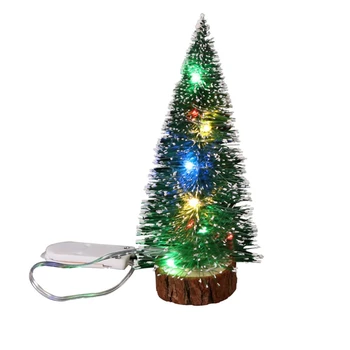 30 cm Mini Božično Drevo Doma Dekoracijo LED Luči Majhno Božično Drevo Mini Drevo Božič Drevo Doma Okraski Okraski