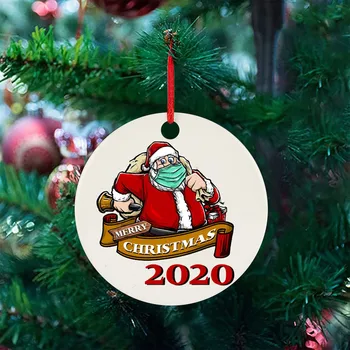#37 1pcsChristmas Okraski 2020 Santa Claus Prikriti Spominek Visi Drevo Okraski Božič Okraski Za Dom новый год