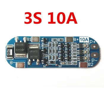 3S 10A 11.1 V 12V 12,6 V Litijeva Baterija, Polnilnik Protection Board Modul za 18650 Li-ion Lipo Baterije Celic, BMS 3,7 V