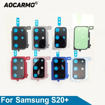 Aocarmo Za Samsung Galaxy S20+ S20 Plus Wide-angle Zadaj Nazaj Objektiv Kamere Z Okvirjem Samolepilna Nalepka za Nadomestne Dele