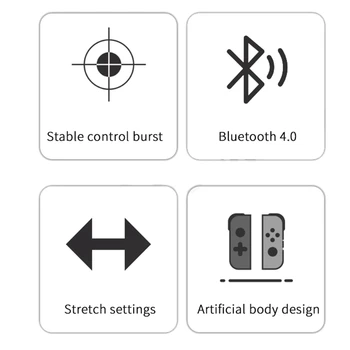 Bluetooth Brezžični Telefon, Krmilnik za Igre Teleskopsko PUBG Gamepad Ročaj za Android IOS Pametni telefon