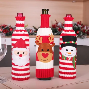 Brezplačna dostava 2020 novo lepo Santa Claus snežaka elk Božično drevo Božič dom darilo bistvene Božič steklenica za vino set