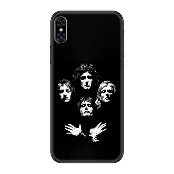 Britanska Rock skupina Queen Telefon primeru Za iphone 4 in 4s 5 5S SE 5C 6 6S 7 8 plus X XS XR 11 PRO MAX 2020 črnega silikona hoesjes mehko