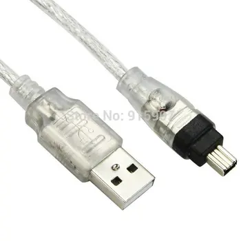 CY Chenyang IEEE 1394 Firewire 4 Pin Moški iLink Adapter za USB Moški Kabel Kabel 100cm za DCR-TRV75E DV