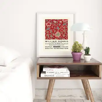 Doma Dekor William Morris Razstava Platno, Tisk plakatov, vzorec Cvet plakatov Ideja za Darilo Wall Art Plakat