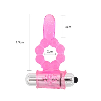 EXVOID Penis z vibriranjem Obroč Spolnih Igrač za Moške Moški Jezika Vibrator za Klitoris Spodbujanje Petelin Silikonski Obročki Odraslih Izdelki