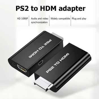 HDMI Igralne Napajalnik Pribor Za PS2, da HDMI Video Prilagodilnik Pretvornika s 3,5 mm Avdio Izhod za HDTV PC