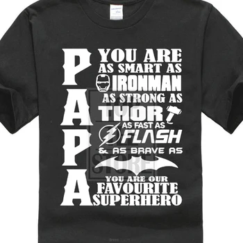 Humor Kul Pari Modelov Najbolje Prodajanih Svoboden Papa Oče Superheroj Kul Priložnostne Rokavi Bombaž tshirt Moda