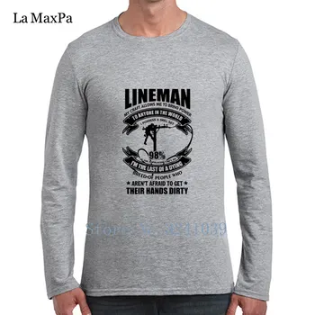 La Maxpa Design Kul Najboljše Tee Shirt Lineman Moč Super Majica s kratkimi rokavi Moški Sončni svetlobi Plus Velikost 3xl Gospoda Redno Tshirt Za Moške Kakovosti