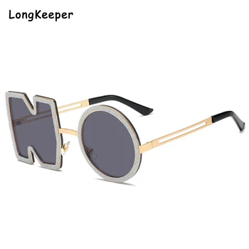 Luksuzni Brand Design Punk sončna Očala Ženske Moški Modni Dopisom ŠT sončna Očala Kovinski Ženske Trend Sunglass UV400 Odtenki gafas 2021
