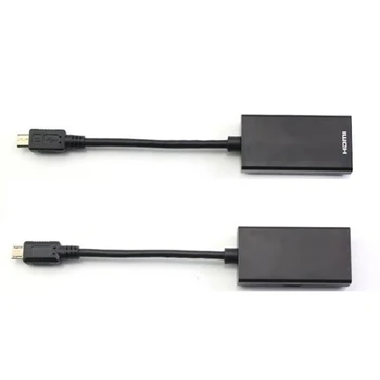 Micro USB adapter MHL za Vrata HDMI Moški 2 Ženski 1 V 2 od Splitter Kabel Adapter Pretvornik za mobilni telefon, TV @M23