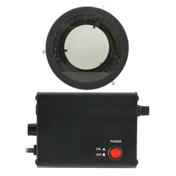 Mikroskop LED Polarizirajočega Polarizer LED Obroč Svetloba Polarizirana 78pcs LED Luči luč za ostrenje Lučka Za Stereo Mikroskop Video Camer