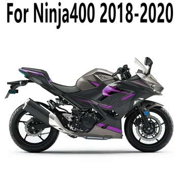 Motorno kolo Modre Votlih NINJA400 Polno Oklep Kompleti za Kawasaki NINJA 400 2018 2019 2020 Karoserija Prekrivala ABS Vbrizgavanje Plastičnih mas