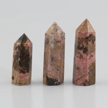 Naravni Breskov Cvet Turmalin Quartz Crystal Palico Zdravljenje Gem Kamen Rock Parcelo, Obelisk, Točka Mineralov Feng Shui Doma Dekor