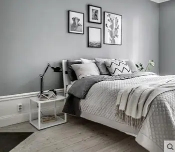 Nepremočljiva ozadje samolepilne spalnica pvc sivo stenske nalepke dormitorij spalnica dekoracijo dekorativni pohištva obnova