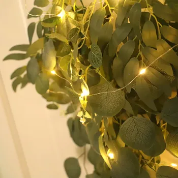 Nove Umetne Zeleno Listje Ustvarjalne Umetne Dekorativne Rastline Plastični Cvet Vejice Steno Material, Oprema Doma Dekor