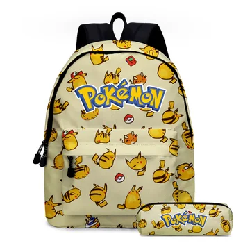 Pokemon Nahrbtnik Risank Anime Pikachu Slika Platno šolska torba za Najstnike Dekleta Fantje Darilo za Rojstni dan Pokemon Iti