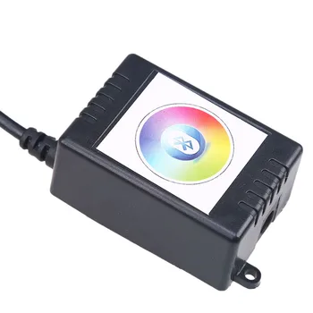 POSSBAY 4Pcs RGB LED Trakovi Footwell Notranja Svetlobe Dekorativna mobilni Telefon APP Nadzor Avtomobila Vzdušje Svetlobe DIY Decals