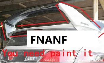 Primerni za Honda Civic FN2 TYPE-R MUGEN 06-11 ogljikovih vlaken plus ABS zadnji spojler zadaj krilo treba barva ABS deli