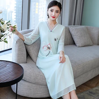 Stilsko obleke, Ženske poletje belo obleko Vintage obleke Šifon tiskanje obleke korejski slog Mladih oblačila za ženske K4599