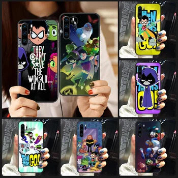 Teen Titans Pojdi Telefon Primeru Zajema Trup Za Huawei P8 P9 P10 P20 P30 P40 Lite Pro Plus smart Z 2019 black odbijača 3D coque slikarstvo