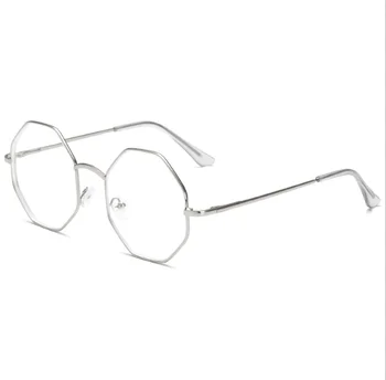 Vintage Retro Krog Kovinskih Očal Okvir Ženske, Moške, Kovinsko Oči Očala Okvirji Jasno, Leče Za Očala Optični Ženske Eyeglass Okvir