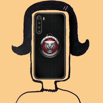 Vrata avtomobila jaguarss primeru Telefon Za Xiaomi Redmi Opomba 7 7A 8 8T 9 9A 9, 10 K30 Pro 3D Ultra black nazaj mehko coque tpu kritje luksuznih