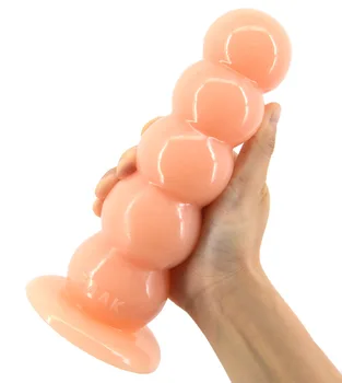 ZOOZSEX 19,9 cm*6 cm velik dildo močna sesalna kroglice analni dildo polje pakirani butt plug žogo analni čep sex igrače za ženske, moške sex shop