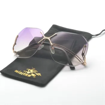 Ženski Pisane Kvadratnih sončna Očala Ženske blagovne Znamke Oblikovalec Prevelik Retro sončna Očala za Ženske Candy barve Sunglass brez okvirjev NX