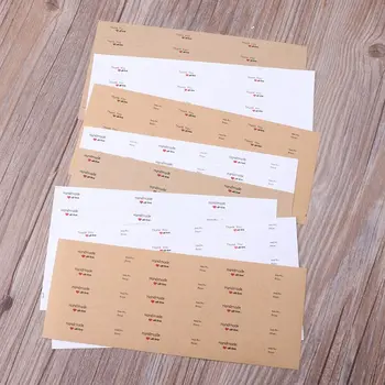 100 kozarcev Ročno izdelan Papir Ogrlica, Prstan 14K S925 Nalepke Nakit Cena Zaslon Kartico