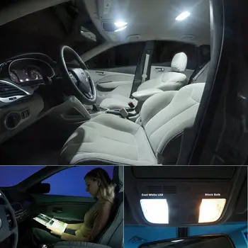 12pcs Bela Super Svetla Avto Branje LED Sijalke Notranje zadeve Paket Komplet za Honda Crosstour