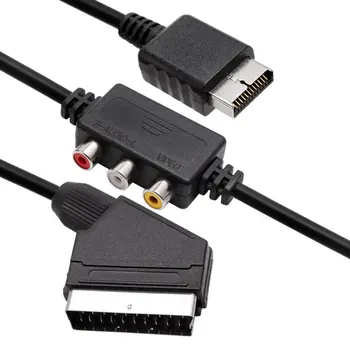 2 v 1 RGB SCART + AV RCA Izhod Kabel Kabel Za 1,8 Metrov za Sega Dreamcast HDMI je združljiv Set Top Box Media Player