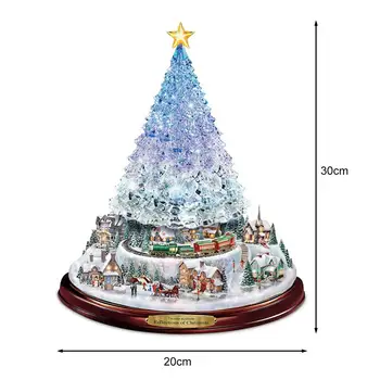 20x30cm Božično Drevo Stekla Predstavitev Doma Dekor Nepremočljiva Steno Kristalno Nalepko Okno Nalepke Odstranljive Počitnice DIY Dnevna Soba