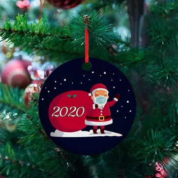 #37 1pcsChristmas Okraski 2020 Santa Claus Prikriti Spominek Visi Drevo Okraski Božič Okraski Za Dom новый год