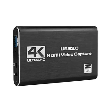 4K HDMI, USB 3.0 Video Capture Card Ključ za OBS Igra v Živo Mic Vhod
